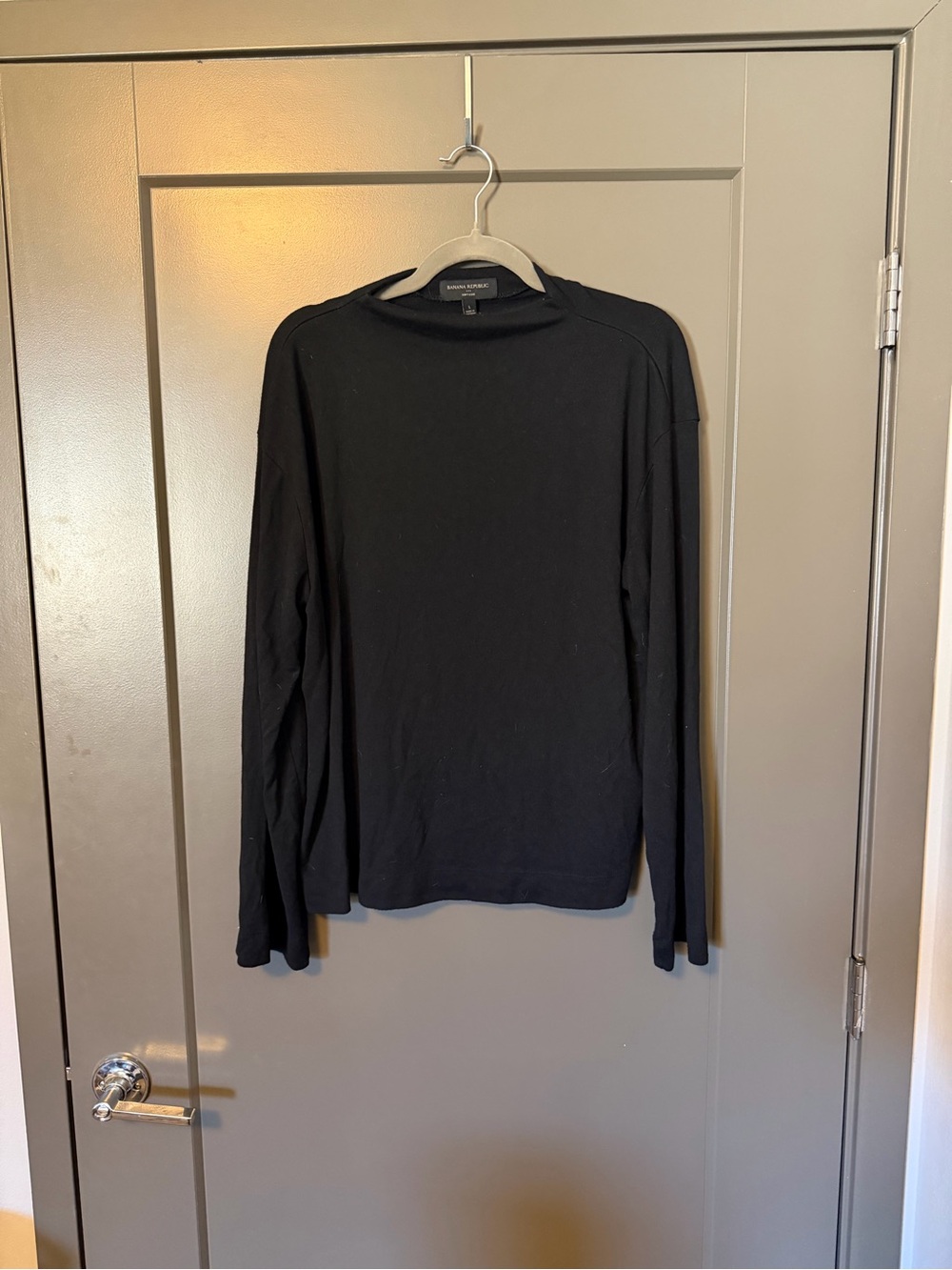 Banana Republic Soft Luxe Long-Sleeve Crewneck Shirt